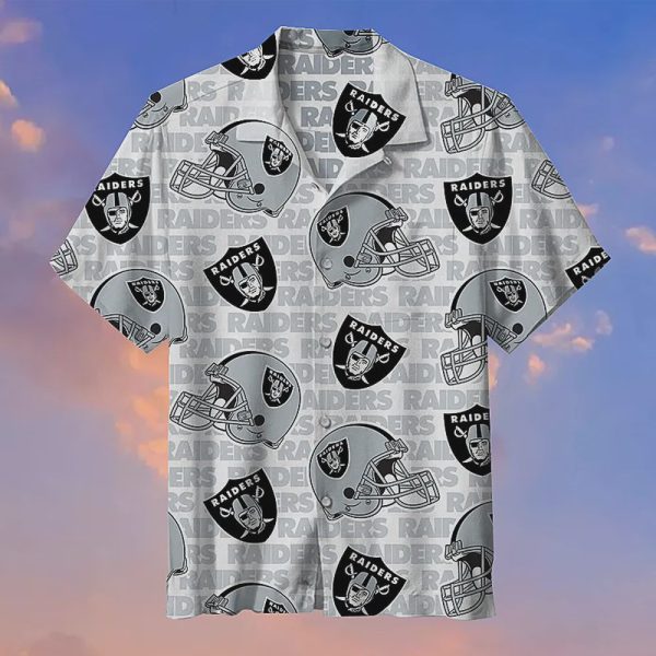 Las Vegas Raiders Print Full 3d Hawaiian Shirt Gift for Men Women Fans