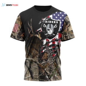 Las Vegas Raiders Special Camo Realtree Hunting Unisex T-Shirt For Fans Gifts 2025
