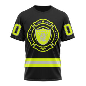 Las Vegas Raiders Special FireFighter Uniform Design Unisex T-Shirt For Fans Gifts 2025