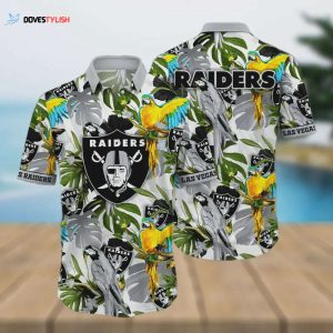 Las Vegas Raiders Special Floral Tropical Colorful Hawaiian Shirt Gift for Men Women Fans