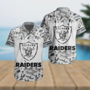Las Vegas Raiders Special Floral Tropical Team Hawaiian Shirt Gift for Men Women Fans