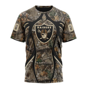 Las Vegas Raiders Special Hunting Camo Unisex T-Shirt For Fans Gifts 2025