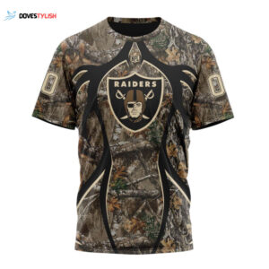 Las Vegas Raiders Special Hunting Camo Unisex T-Shirt For Fans Gifts 2025
