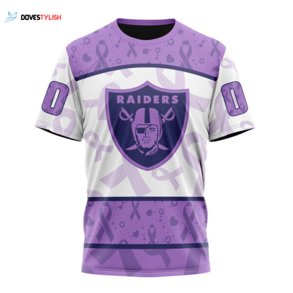 Las Vegas Raiders Special Lavender Fights Cancer Unisex T-Shirt For Fans Gifts 2025