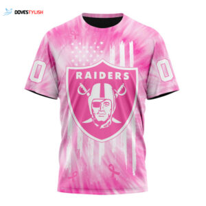 Las Vegas Raiders Special Pink Tie-Dye Unisex T-Shirt For Fans Gifts 2025