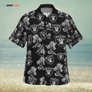 Las Vegas Raiders Tropical 3D Hawaiian Shirt Gift for Men Women Fans