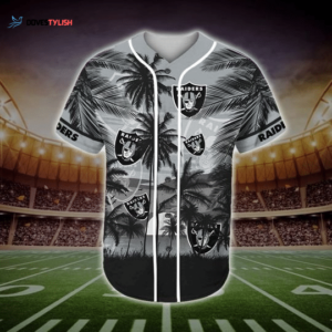 Las Vegas Raiders Tropical Baseball Jersey