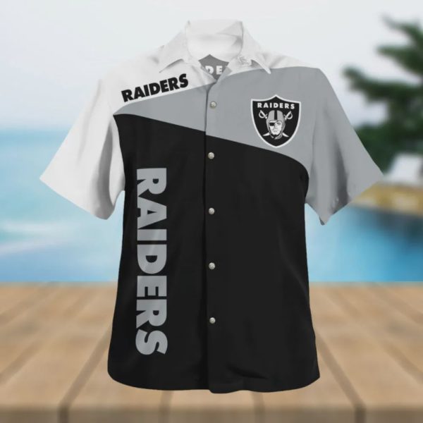 Las Vegas Raiders Vintage 3D Hawaiian Shirt Gift for Men Women Fans
