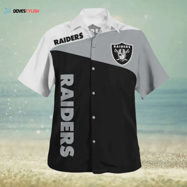 Las Vegas Raiders Vintage 3D Hawaiian Shirt Gift for Men Women Fans