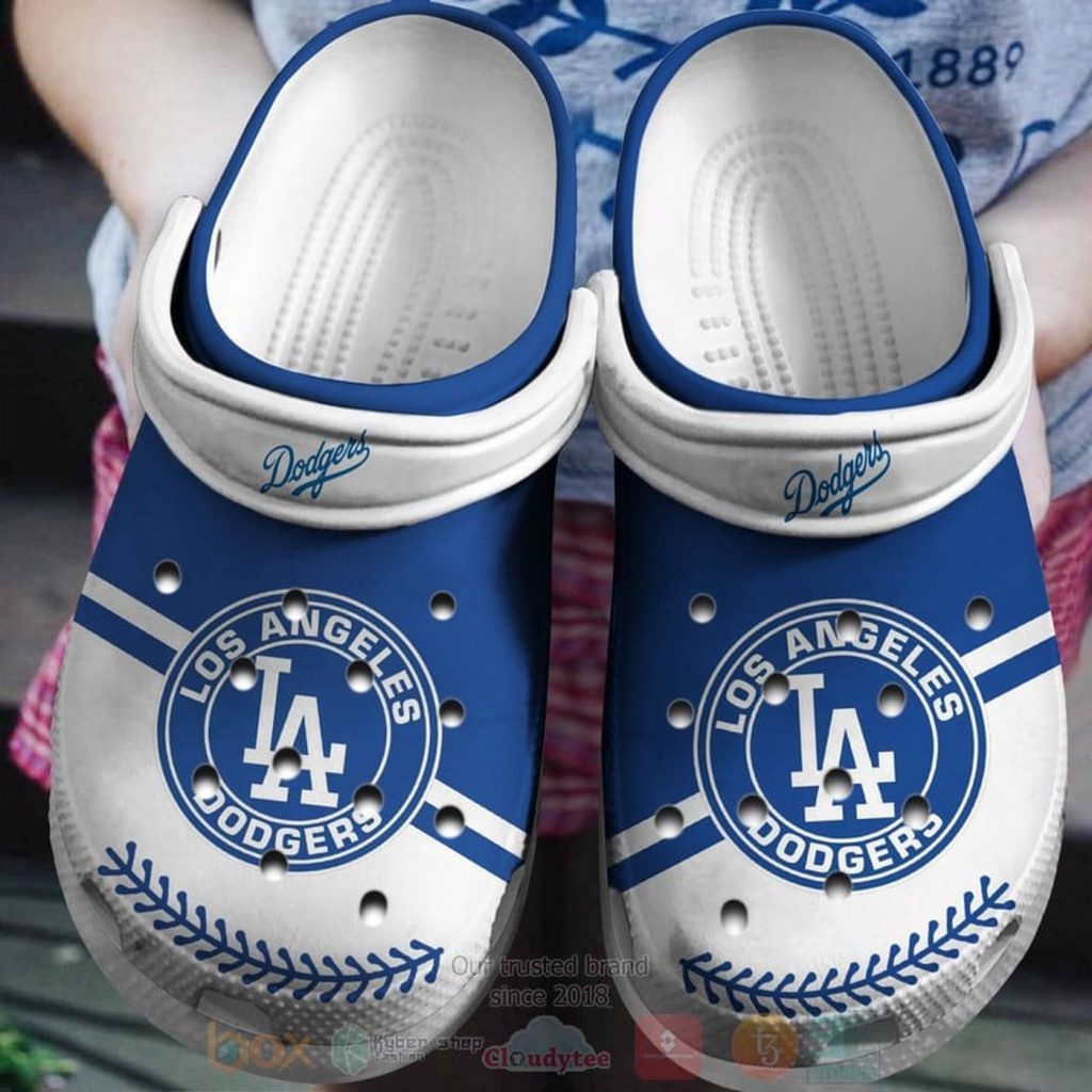 Los Angeles Dodgers White-Blue Clogs Crocband Shoes – Gift for Men Women Fans – Gift for Men Women Fans