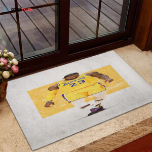 Los Angeles Lakers 23 Lebron James Home Decor 2025 Foldable Doormat Indoor Outdoor Welcome Mat Home Decor