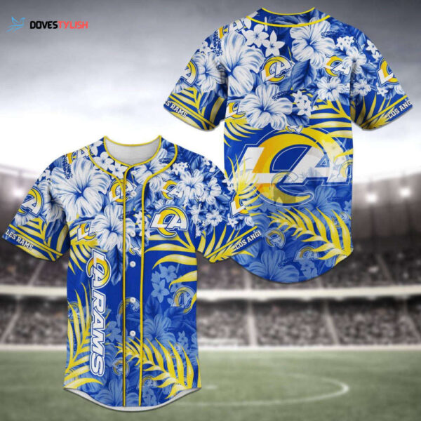 Los Angeles Rams Baseball Jersey Personalized 2025