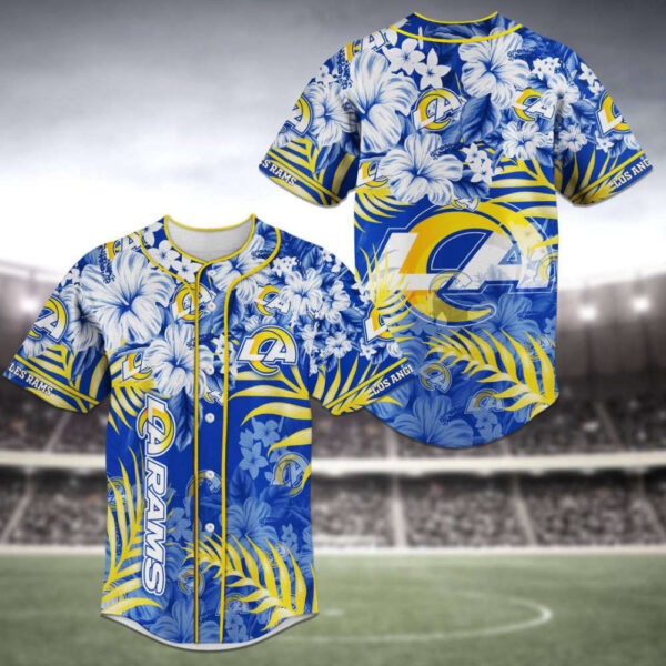 Los Angeles Rams Baseball Jersey Personalized 2025