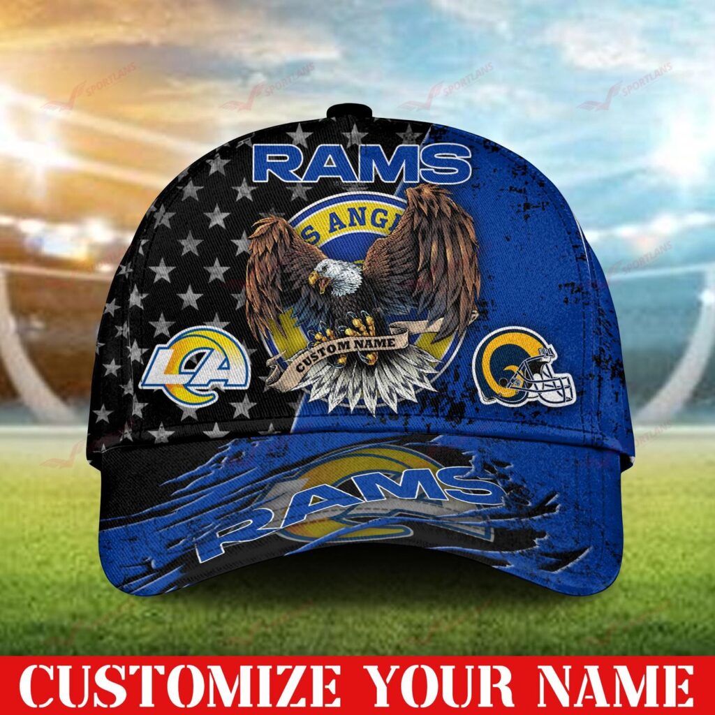 Los Angeles Rams NFL 3D Personalized Classic Cap DTCA280219