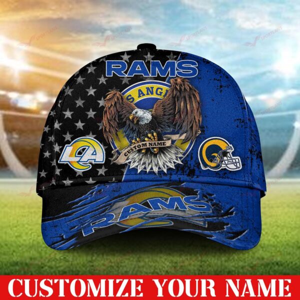Los Angeles Rams NFL 3D Personalized Classic Cap DTCA280219
