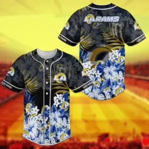 Los Angeles Rams NFL Baseball Jersey Shirt Vintage Design  For Men And Women