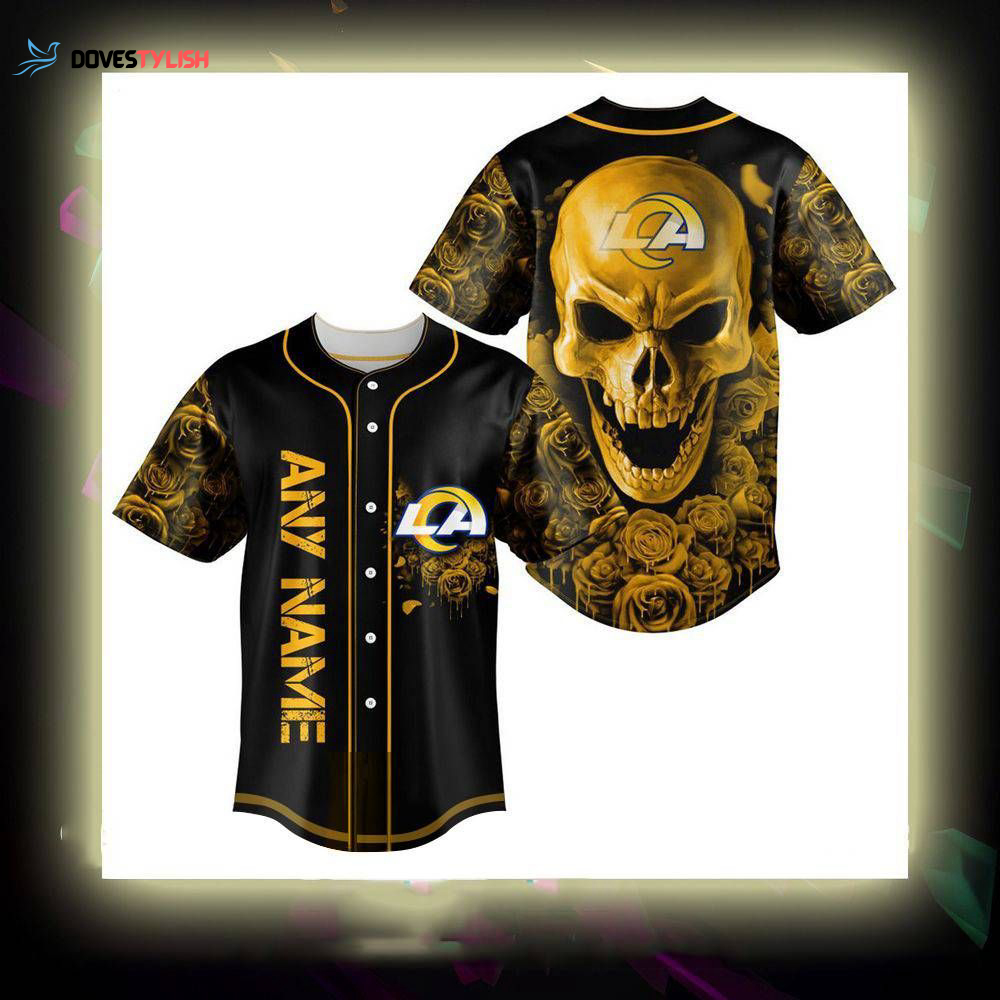 Los Angeles Rams Personalized Baseball Jersey Los Angeles Rams Personalized Baseball Jersey