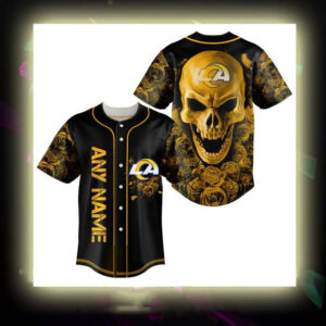 Los Angeles Rams Personalized Baseball Jersey