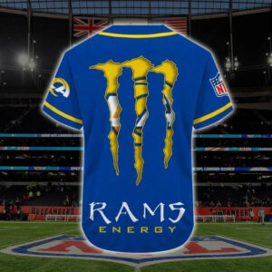 Los Angeles Rams Personalized Baseball Jersey
