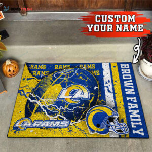 Los Angeles Rams Personalized Doormat Home Decor 2024 2025 26