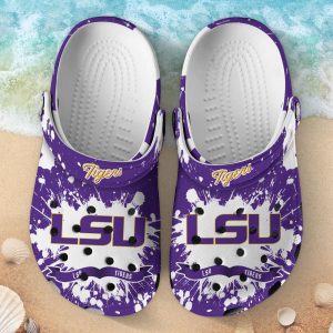 LSU Tigers Clog Shoes, Water Shoes – Gift for Men Women Fans – Gift for Men Women Fans