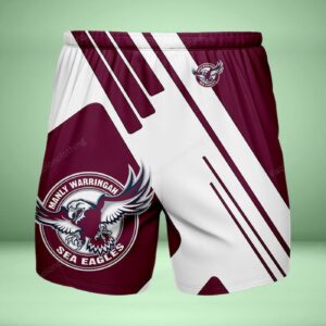 Manly Warringah Sea Eagles Personalized Fashion Men Hawaiian Shorts Pant