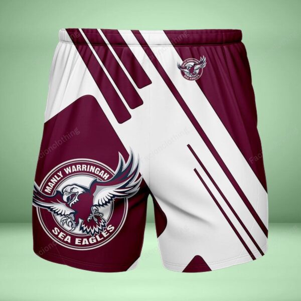 Manly Warringah Sea Eagles Personalized Fashion Men Hawaiian Shorts Pant