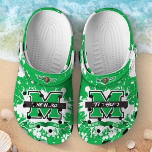 Marshall Thundering Herd Clog Shoes, Water Shoes – Gift for Men Women Fans – Gift for Men Women Fans