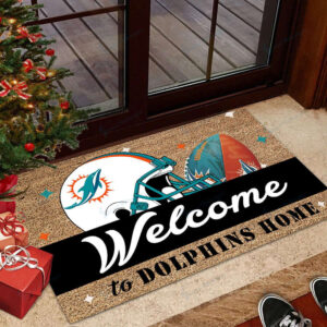 Miami Dolphins Doormat Home Decor 2024 2025 26
