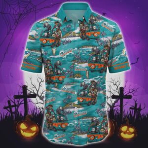 Miami Dolphins Killer Team Hawaiian Shirt