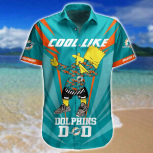 Miami Dolphins Logo Hawaiian Shirt NFL