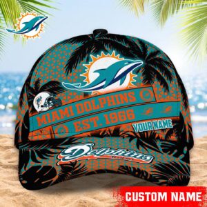 Miami Dolphins NFL Classic CAP Hats For Fans Custom