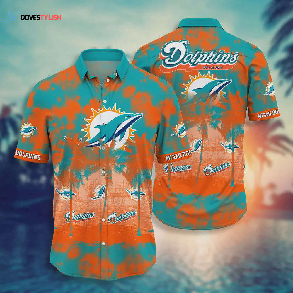 Miami Dolphins NFL Style Hot Trending 3D Hawaiian Shirt Miami Dolphins NFL Style Hot Trending 3D Hawaiian Shirt