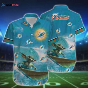 Miami Dolphins Special Yoda Hawaiian Shirt
