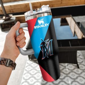 Miami Marlins Stanley Tumbler - Gift for Fan Men Women