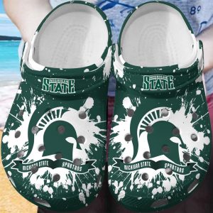 Michigan State Spartans Clog Shoes, Water Shoes - Gift for Men Women Fans - Gift for Men Women Fans