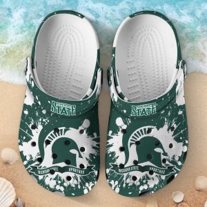 Michigan State Spartans Clog Shoes, Water Shoes - Gift for Men Women Fans - Gift for Men Women Fans 3