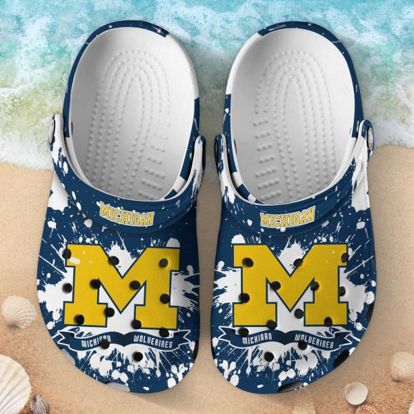 Michigan Wolverines Clog Shoes, Water Shoes – Gift for Men Women Fans – Gift for Men Women Fans