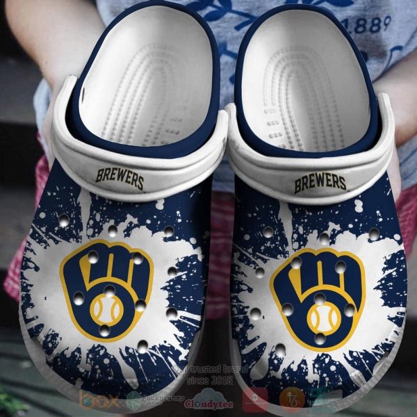 Milwaukee Brewers Clogs Crocband Shoes – Gift for Men Women Fans – Gift for Men Women Fans