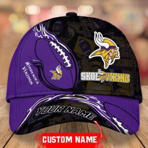 Minnesota Vikings Classic Personalized 3D Classic Cap For Fan