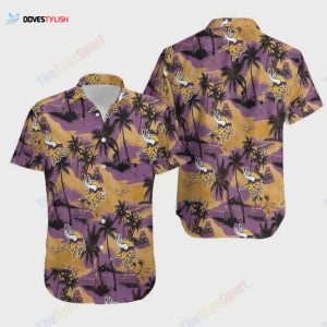 Minnesota Vikings Coconut Tree Hawaiian Shirt