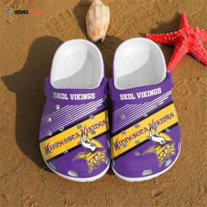 Minnesota Vikings NFL Fans Rubber Clogs Shoes Clogs Unisex Footwear