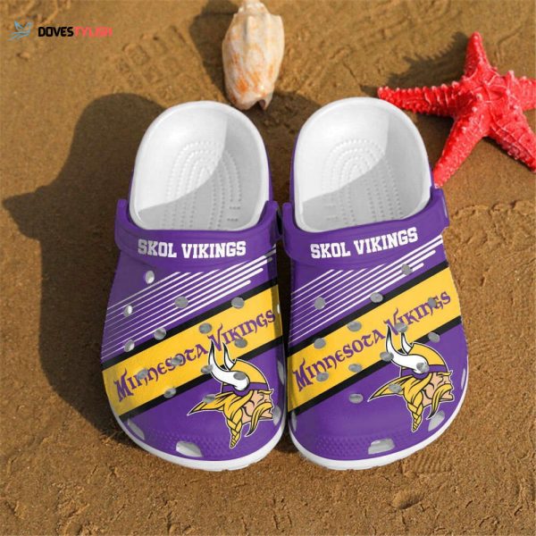 Minnesota Vikings NFL Fans Rubber Clogs Shoes Clogs Unisex Footwear