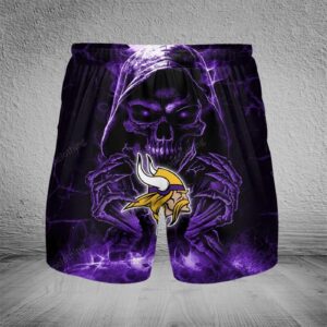 Minnesota Vikings NFL Personalized Men Hawaiian Shorts Pant For Fan