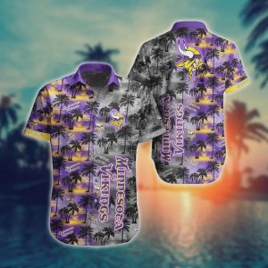 Minnesota Vikings NFL Summer Pattern Hawaiian Shirt
