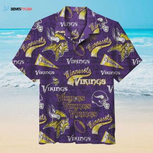Minnesota Vikings Vintage Best For Fans Beach Hawaiian Shirt