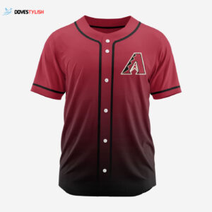 MLB Arizona Diamondbacks Personalized Gradient Design Baseball Jersey Gift for Men Women