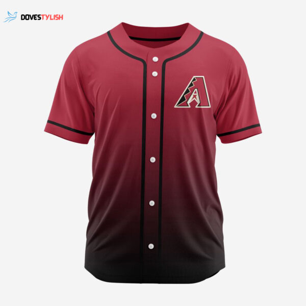 MLB Arizona Diamondbacks Personalized Gradient Design Baseball Jersey Gift for Men Women