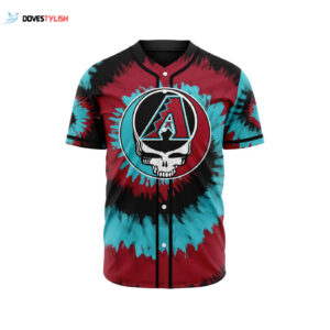 MLB Arizona Diamondbacks Special Grateful Dead Design Baseball Jersey Gift for Men Women