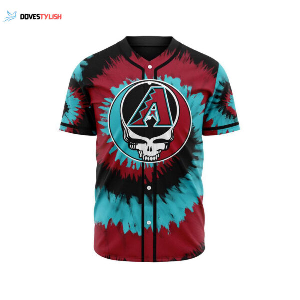 MLB Arizona Diamondbacks Special Grateful Dead Design Baseball Jersey Gift for Men Women